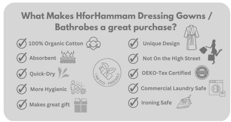 Why Buy HforHammam Dressing Gowns Bathrobes