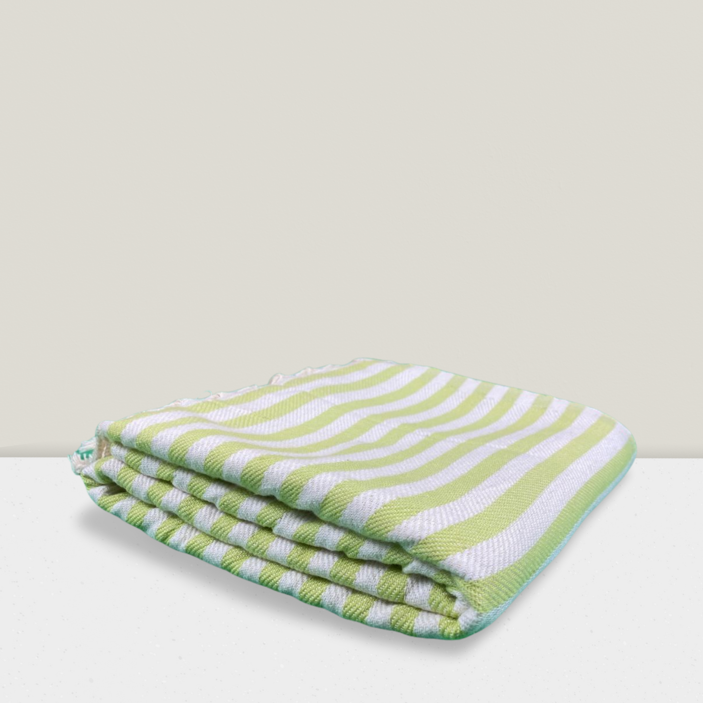Stripes Hammam Towel Pistachio Green H for Hammam Turkish Hammam